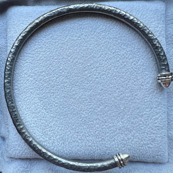 Silver cuff bangle bracelet - Designs by Hera - Picture 4 of 5